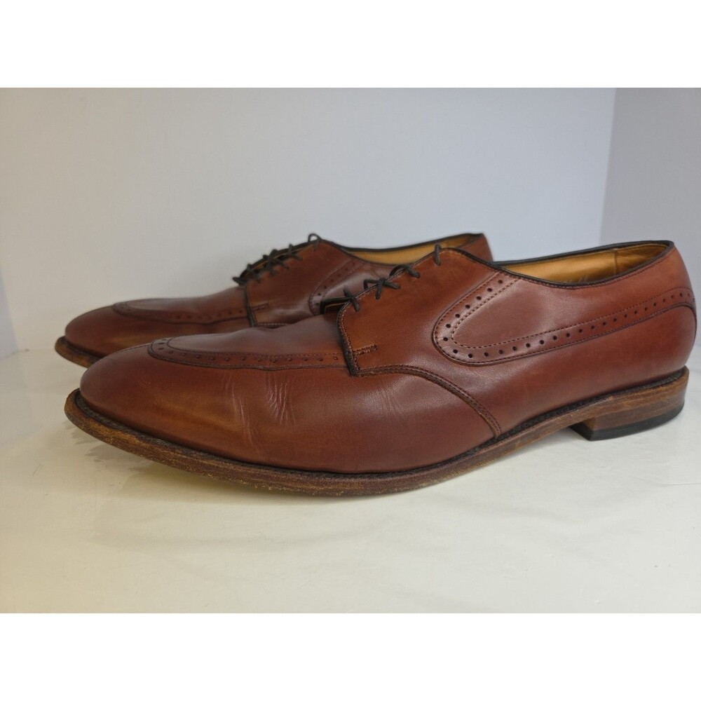 Allen Edmonds Kingsley Size 15 D Saddle Balmoral Punched Apron Oxfords Lace Up